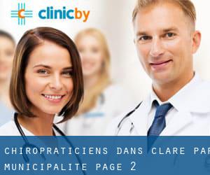 Chiropraticiens dans Clare par municipalité - page 2