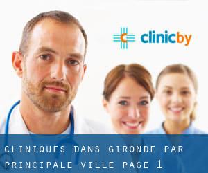 cliniques dans Gironde par principale ville - page 1
